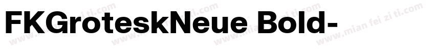 FKGroteskNeue Bold字体转换
